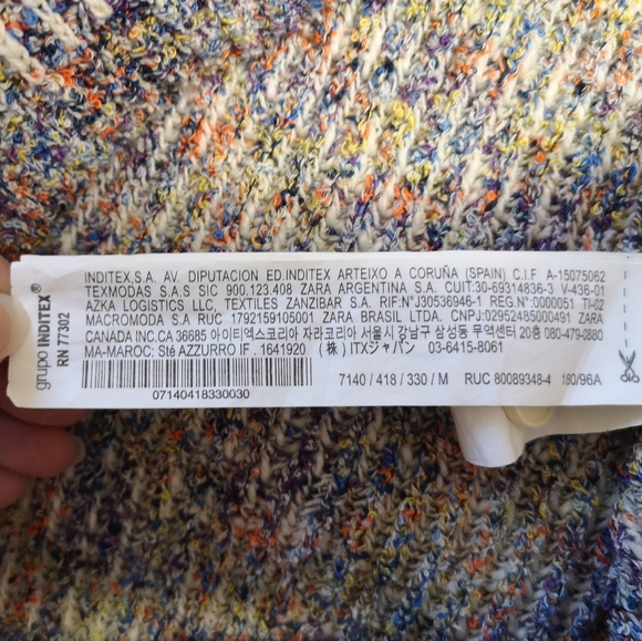 Zara Ribbed Knit Polo Sweater – Size M - Picture 7 of 9